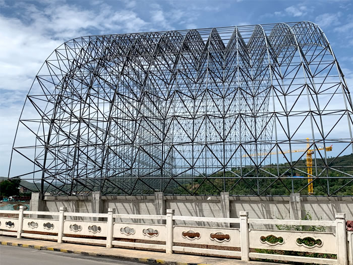 商丘山寨矿储煤棚网架